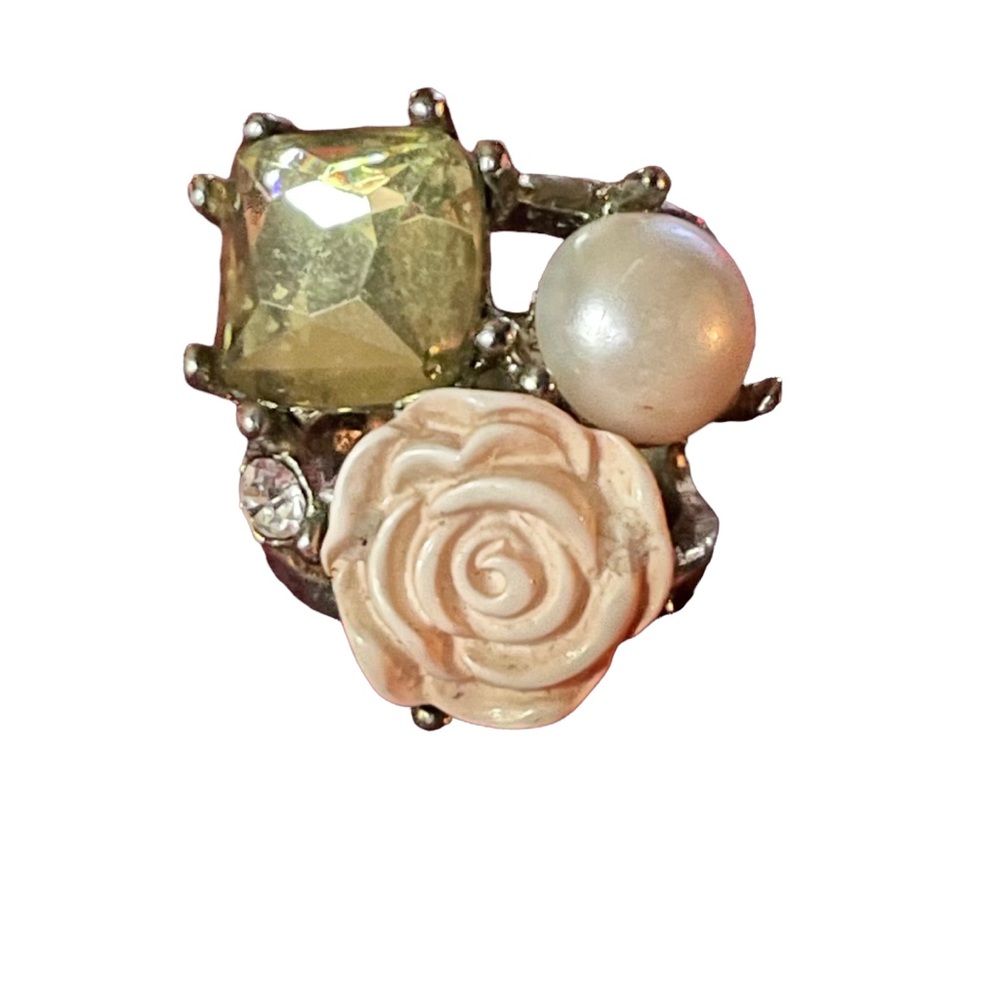 Vintage Multi Stone Statement Ring - image 3